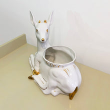 Load image into Gallery viewer, Antica Athena Deer Faun Ceramic Planter
