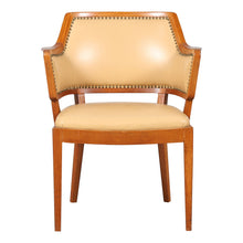 Load image into Gallery viewer, Pair of Vintage Swedish Birch Armchairs with Leather Upholstery, 1940s/50s
