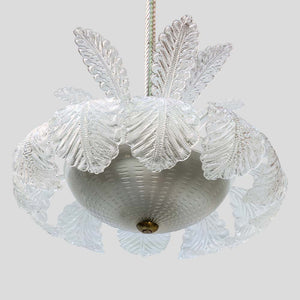 1940s Clear Pulegoso Barovier and Toso chandelier