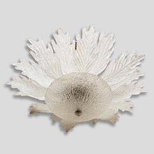 Load image into Gallery viewer, 1940s ceiling light leaves murano glass chandelier
