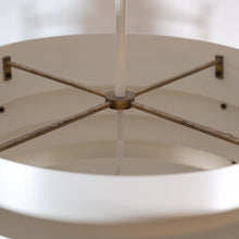 Load image into Gallery viewer, 1960s white and red color ceiling light attributed to Stilnovo
