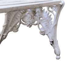 Load image into Gallery viewer, Swedish Mid-Century White Painted Garden Bench
