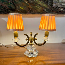 Load image into Gallery viewer, Pair of 1940s French Art Deco De Sèvres Crystal Table Lamps
