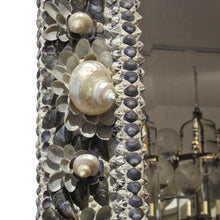 Load image into Gallery viewer, 19th-Century French Mirror with Contemporary Shell Adornments
