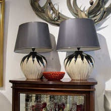 Load image into Gallery viewer, Pair of Italian Tulip-Shaped Ceramic Table Lamps, Circa 1970s
