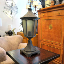 Load image into Gallery viewer, A Pair of Aluminium Outdoor Pillar Lanterns, English, circa 1950s
