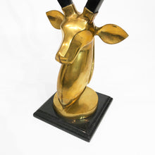 Load image into Gallery viewer, Brass Antelope Head Sculpture
