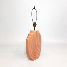 Load image into Gallery viewer, 1980s Salmon Pink Ceramic Table Lamp
