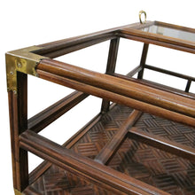 Load image into Gallery viewer, Mid-Century English Drinks Trolley with Removable Glass Tray

