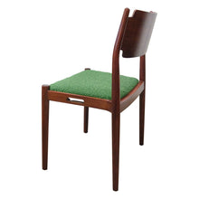 Load image into Gallery viewer, Set of 6 Danish Teak Dining Chairs in Green Bouclé, 1960s
