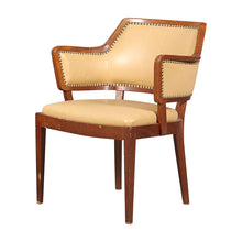 Load image into Gallery viewer, Pair of Vintage Swedish Birch Armchairs with Leather Upholstery, 1940s/50s
