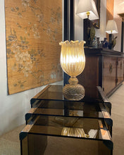 Load image into Gallery viewer, Gallotti &amp; Radice ‘Tris’ T35 Smoked Glass Nesting Tables
