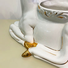 Load image into Gallery viewer, Antica Athena Deer Faun Ceramic Planter
