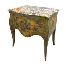 Load image into Gallery viewer, French Painted Chest of Drawers, 1920s, Neoclassical Style with Marble Top
