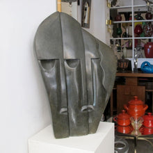 Load image into Gallery viewer, Large Mid-Century Springstone Sculpture of Three Wise Men
