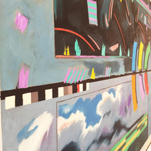 Load image into Gallery viewer, Richard Frank 'Wise Bird Strategy' Painting, Oil On Canvas 1980
