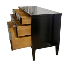 Load image into Gallery viewer, Swedish Early 1900s Black Chest of Drawers with Original Brass Hardware
