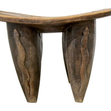 Load image into Gallery viewer, Vintage Hand-Carved Wooden Stool, Folk Art, African Design, 1950s
