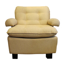 Load image into Gallery viewer, Pair of Vintage French Armchairs in Yellow Upholstery
