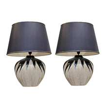 Load image into Gallery viewer, Pair of Italian Tulip-Shaped Ceramic Table Lamps, Circa 1970s
