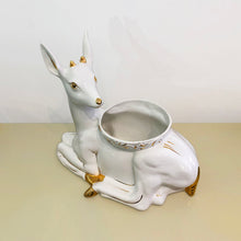 Load image into Gallery viewer, Antica Athena Deer Faun Ceramic Planter
