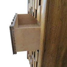 Load image into Gallery viewer, Brutalist 1960s Walnut Tallboy - Chest of Drawers

