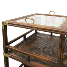 Load image into Gallery viewer, Mid-Century English Drinks Trolley with Removable Glass Tray
