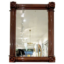 Load image into Gallery viewer, English, William IV Large Rectangular Mahogany Overmantel Mirror
