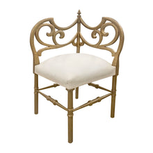 Load image into Gallery viewer, Pair of French Art Nouveau Gilt Wood Corner Chairs, 1900s

