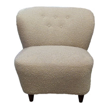 Load image into Gallery viewer, Pair of Vintage Finnish Lounge Chairs in Textured Beige Fabric
