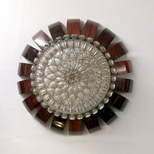 Load image into Gallery viewer, Pair of French 1960s Wall Sconces/Plafonniers with Textured Glass Shades
