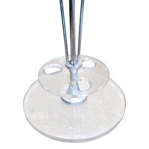 1970s French Perspex & Chrome Umbrella Stand