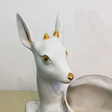 Load image into Gallery viewer, Antica Athena Deer Faun Ceramic Planter
