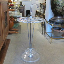 Load image into Gallery viewer, 1970s French Perspex &amp; Chrome Umbrella Stand
