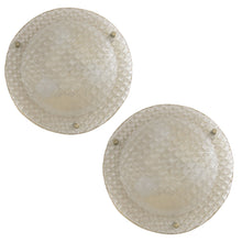 Load image into Gallery viewer, Pair of German Glass and Brass Wall or Ceiling Lights, 1970s
