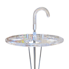 Load image into Gallery viewer, 1970s French Perspex &amp; Chrome Umbrella Stand
