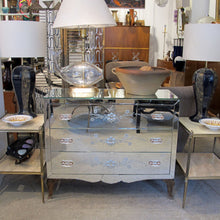 Load image into Gallery viewer, French Mirrored Chest of Drawers with Floral Detail, Circa 1950s

