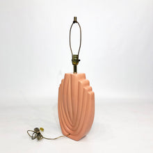 Load image into Gallery viewer, 1980s Salmon Pink Ceramic Table Lamp
