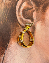 Load image into Gallery viewer, 18ct Gold natural diamond set earrings by Adler. 1980s
