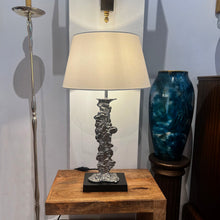 Load image into Gallery viewer, Pair of Silver-Plated Sculptural Table Lamps, Circa 1950s
