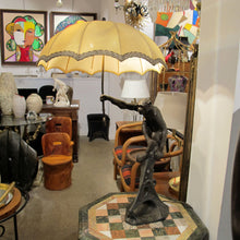 Load image into Gallery viewer, Rare French Art Deco Spelter Monkey Table Lamp, c.1920s
