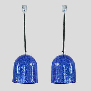 Blue colour Murrina Pendant by Gae Aulenti for Vistosi