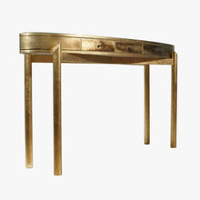 Load image into Gallery viewer, An elegant gold leaf finished console
