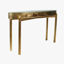 Load image into Gallery viewer, An elegant gold leaf finished console
