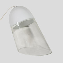 Load image into Gallery viewer, White and clear glass Vistosi table lamp
