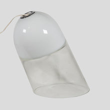 Load image into Gallery viewer, White and clear glass Vistosi table lamp
