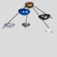 Load image into Gallery viewer, Italian design Starburst 5 Flush Mount Stilnovo style Light
