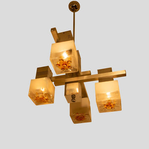 1970s Gaetano Sciolari ceiling light for Mazzega