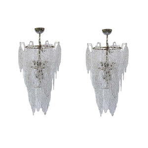 Regnatela Italian Murano Glass Ceiling Light Design AV Mazzega