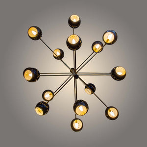 Violet Sputnik 16 chandelier by Diego Mardegan